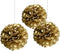 TopAAA 12pcs Tissue Paper Flower Poms DIY Wedding Birthday Graduation Party Decorations of 10 inches (Gold)...