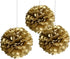 TopAAA 12pcs Tissue Paper Flower Poms DIY Wedding Birthday Graduation Party Decorations of 10 inches (Gold)...