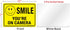 (4 Pack) Faittoo Smile You're On Camera Sign, 10x7 Reflective Rust Free .40 Aluminum, UV Protected, Weather Resistant, Durable Ink, Indoor & Outdo...