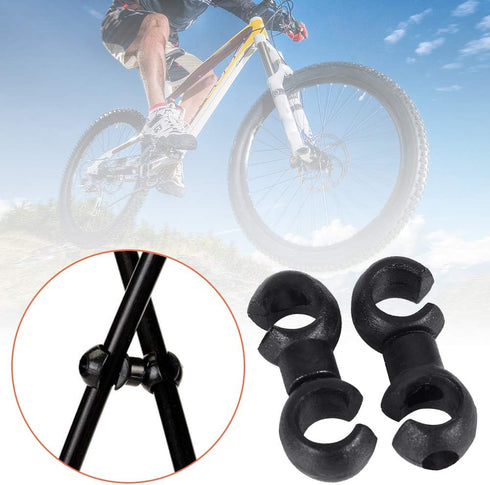 10 Pcs Bike Cable Clasps Bicycle Rotatable S-Hook Clips for Brake Cable MTB Bike Road Bicycle...