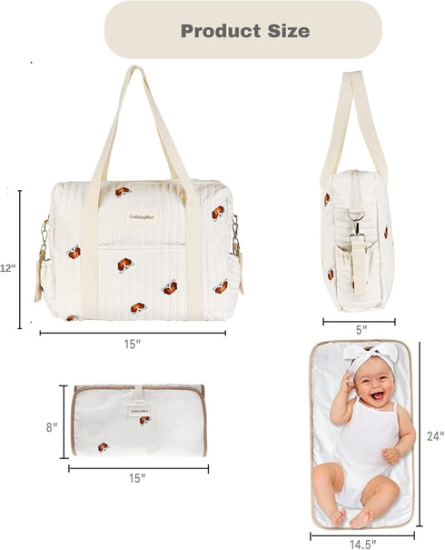Diaper Bag Tote, Maternity Bag, Travel diaper tote, Multifunction baby bag, Baby Nappy Bags, Messenger bag...