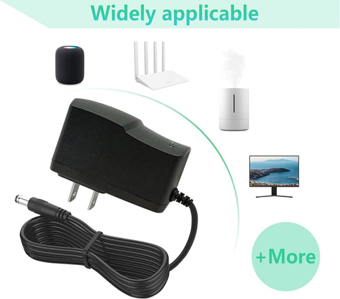 5V 2A Power Adapter 5Volt AC/DC 100-240V 2Amp 1.5A 1A Converter Power Supply with 8 Tips Compatible with Baby Monitor, Camera, TV Box, Speaker,5V ...