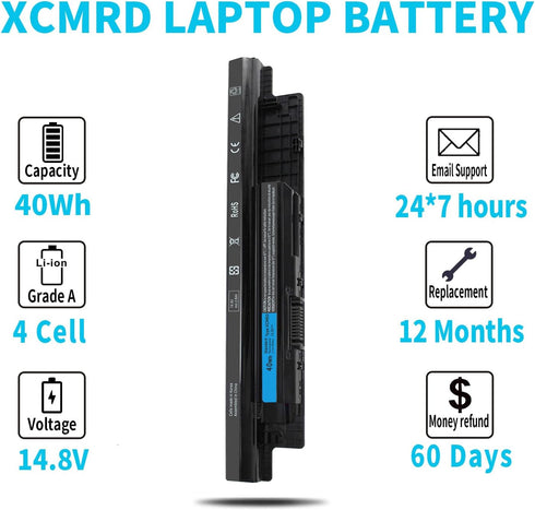 40Wh XCMRD 14.8V Battery for Dell Inspiron 15 3000 Series 15-3542 15-3543 15-3541 15-3531 15-3537 15-3521 15R-5537 15R-5521 17-3737 17-3721 17R-57...