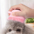 Dog Bath Brush Silicone Rubber Dog Grooming Brush Silicone Puppy Cat Grooming Cleaning for Short Long Haired Dogs and Cats Washing (Pink)...