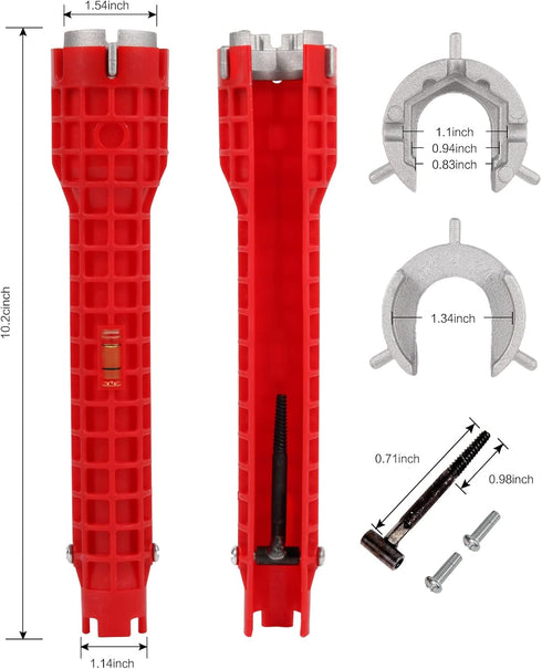 Basin Wrench,14 in 1 Faucet and Sink Installer Multi Tool,Multi-Purpose Plumbing Wrench Faucet Wrench Sink Wrench Plumbers Wrench for Pipe and Tub...