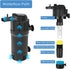 AquaMiracle Replacement Media for Aquarium Filter, Fish Tank Filter Replacement Parts, Including 1 x Light Bulb...