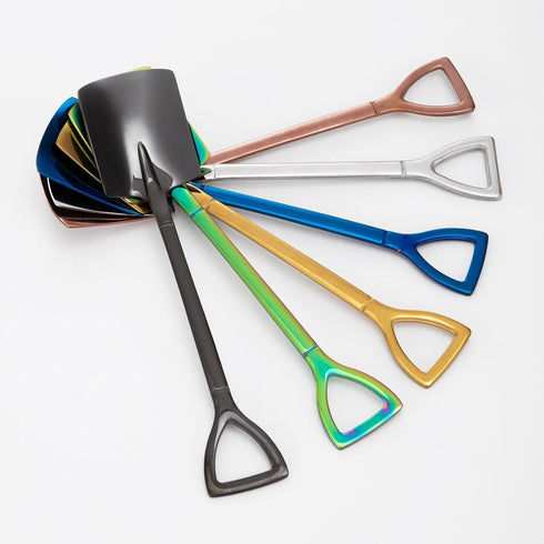 6-Piece Soup Spoons Set | Stainless Steel | Dinner Serving Spoons Titanium Spoon - Mirror Polish & Dishwasher Safe...
