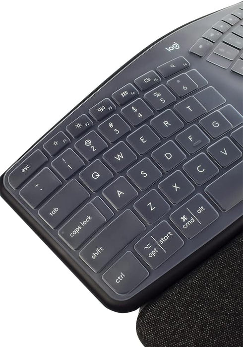 Ultra Thin Desktop PC Silicone Clear Keyboard Cover Skin Protector Compatible with Logitech Ergo K860 Wireless Ergonomic Keyboard (NOT for Other D...