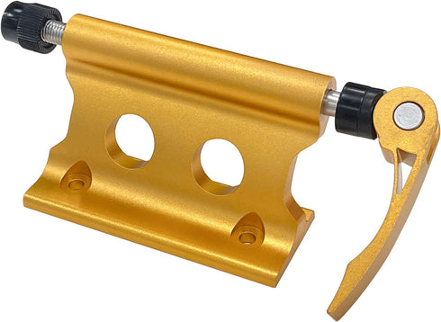 Sutekus Bike Fork Mount Universal Quick Release Fork Block Mounts Bicycle Car Roof Mount Rack for Truck Trailer Vans Vehicles (Gold)...