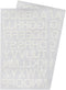 Iron on 1-Inch Transfer White Letters for Clothing - 2 Sheet (White)...