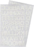 Iron on 1-Inch Transfer White Letters for Clothing - 2 Sheet (White)...