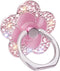 Bling Cute Flower Cell Phone Ring Holder with Crystal Rhinestone 360°Rotation Metal Finger Stand Kickstand Universal Compatible with iPhone Samsun...