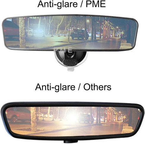 Car Rear View Mirro Day/Night Anti Glare Rearview Mirror Universal Car Truck Mirror Interior SuctionCup Wide View Mirror - (Anti Glare Delux Versi...