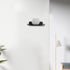 8" Floating Shelves for Wall, Metal Wall Shelf for Wall Storage, for Smart Home, Speakers, Internet Router, Security Camera - for Bedroom, Bathroo...