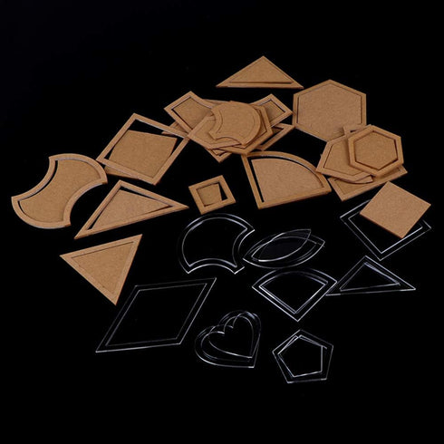 54 Pcs/Set Quilting Templates Quilt Stencils Handmade Mixed Quilt Templates Sewing Patterns Set Quilter Styling Tool Clear Acrylic Stencil DIY Too...