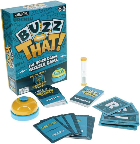 Paladone Buzz That, Fast-Paced Word Game for 2+ Players, Comes with Fun Gameshow Buzzer...
