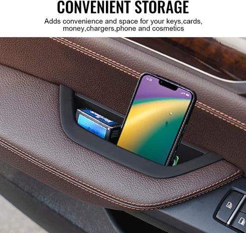 GZYF Car Auto Interior Inner Door Handle Pull Trim,Driver Side Door Armrest Cover for BMW X3 X4 F25 F26,for BMW X3 F25 2010-2016,for BMW X4 F26 20...