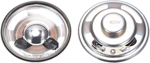 uxcell 3W 4 Ohm DIY Magnetic Speaker 50mm Round Shape Replacement Loudspeaker 2pcs...