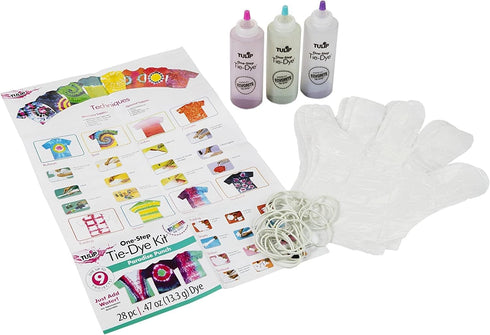 Tulip One-Step Tie-Dye Kit Premium Supplies, Easy Techniques & Fabric Designs Tie Dye, Paradise Punch 3 Color Kit...
