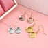 LANBEIDE 12mm Earring Wire Hooks with Glass Cover Cabochon Setting, 84 Pcs 7 Colors Alloy Earring Bezel Trays for Jewelry Making...