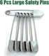 6 Pack Large Safety Pins, 5 Inches Heavy Duty Stainless Steel Oversize Safety Pins, Extra Large Pins for Blankets, Heavy Laundry, Crafts and Decor...