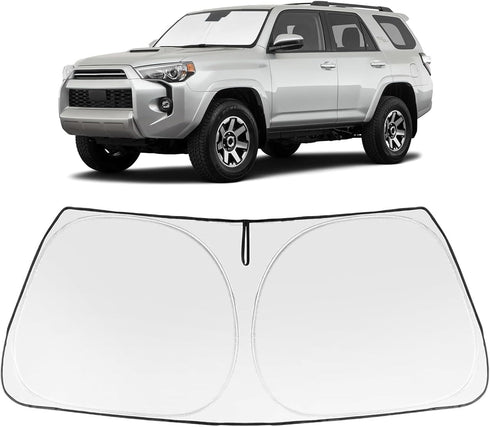 Proadsy 2025 Upgrade Windshield Sun Shade Custom Fit 2010-2025 Toyota 4Runner Sunshade 4-Layer Foldable Front Sunshade Protector Sun Visor Blocks ...