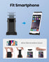 Moukey Tablet Holder for Mic Stand, Adjustable Microphone Music Stand Phone Holder Mount, Compatible with iPad, iPhone, Android, All 4.7 to 11-inc...