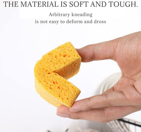 Individually Wrapped Sponges, Kitchen Dishwashing Sponge Bulk, Non Scratch Dishes Scouring Pad Dishcloth, Odor-Free Sponge Wipes for Household Cle...