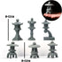 Miniature Japanese Lantern Pagoda Figurines Asian Decor Fish Tank Aquarium Ornament Fairy Garden Accessories Zen Terrarium Bonsai Decorations (6 S...