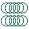 uxcell Fluorine Rubber O-Rings, 45mm OD 38mm ID 3.5mm Width FKM Seal Gasket for Machinery Plumbing, Green, Pack of 10...