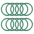 uxcell Fluorine Rubber O-Rings, 45mm OD 38mm ID 3.5mm Width FKM Seal Gasket for Machinery Plumbing, Green, Pack of 10...