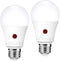 Emotionlite Dusk to Dawn Sensor Light Bulbs Outdoor, Neutral White LED Bulbs, 60 Watt Equivalent, Automatic On/Off, Porch, Patio,Garage, Hallway, ...