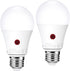 Emotionlite Dusk to Dawn Sensor Light Bulbs Outdoor, Neutral White LED Bulbs, 60 Watt Equivalent, Automatic On/Off, Porch, Patio,Garage, Hallway, ...