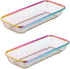Silverware Drawer Organizer, Rainbow Mesh Kitchen Drawer Organizers, Iridescent Stackable Storage Basket Metal Utensil Holder for Flatware, 12.5"x...