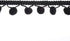 Pom Pom Ball Fringe Trim - Ribbon Sewing DIY Crafts for Party Home Decoration 1/2" Erikord(Black, 20 Yards)...