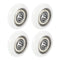 uxcell Ball Bearing Guide Pulley Roller Round Wheel 8x30x8.5mm Double Metal Shielded (GCr15) Chrome Steel Bearings 4pcs...