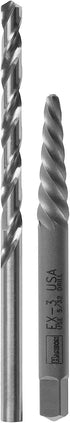 IRWIN HANSON EX-3 Spiral Extractor and 5/32" Drill Bit Set, 53703...