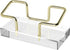 Business Card Holder for Desk, Modern Card Organizers and Office Desk Accessories for Men and Women (Golden)...