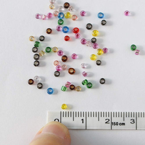 Approx 7200pcs 2mm Glass Tiny Seed Beads for DIY Jewelry Making Total 12colors...