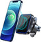 Magnetic Wireless Car Charger - MagSafe Compatible Car Mount Wireless Charger - Air Vent Mount with Included Power Supply for iPhone 14, 13, 12 - ...