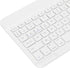 Sanpyl Keyboard, 10in Ultra Thin Bluetooth French AZERT Keyboard Scissor Slim Waterproof Multifunctional Keyboard for Tablet Phone Computer(White)...