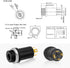 10pcs 3.5mm Mini Stereo Female Jack Socket Plug with Nuts 3.5mm Stereo Panel Mount Jack Solder Connector Headphone Audio Video Vertical Socket 4 P...