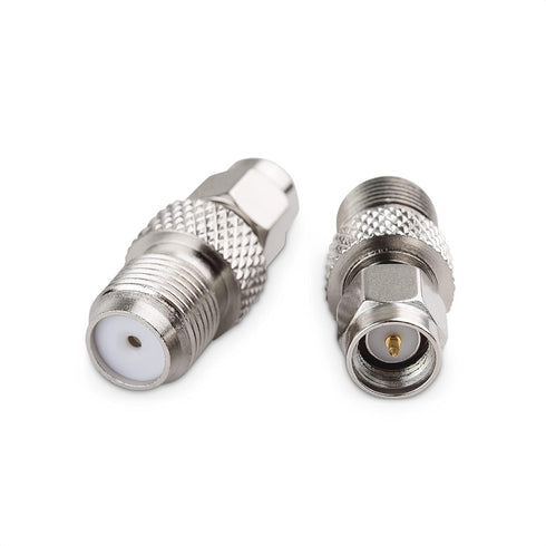Cable Matters 2-Pack SMA Male to F-Type Female Coax Cable Adapter (Gender Changer Coaxial Cable Adapter) for USB SDR Dongle, Two-Way Radio, Ham Ra...