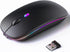 Wireless Bluetooth Mouse, Rechargeable LED Dual Mode Mouse (Bluetooth 5.2 and USB Receiver) Portable Silent Mouse,for Laptop/Desktop/Tablet(Black)...