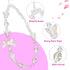 2pcs Beaded Phone Bracelet Strap, Crystal Butterfly Flower Pearl Phone Beaded Wrist Strap Phone Bracelet Lanyard for Women Phone Keychain Charm (W...