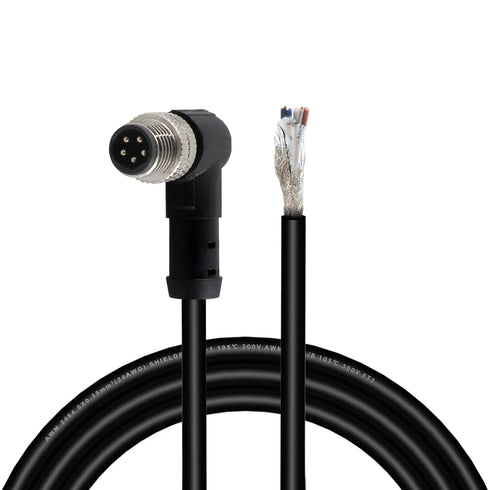 M8 Aviation Sensor Cable 5 Pin?Lonlonty M8 Industrial Sensor Connector Shielded Cable,Field Assembly M8 Connector B Coding Shielded Cable 6.5Ft/2M...