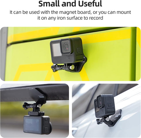 TELESIN 360° Magnetic Chest Mount + Neck Strap Necklace Lanyard, Magnet Body Mounts POV Selfie Holder Attach Accessories for GoPro Max Hero 12 11 ...