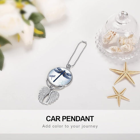 Beautiful Dragonfly Car Pendant for Rear View Mirror, Angel Wings Car Pendant Hanging Accessories, Christmas Decorations...