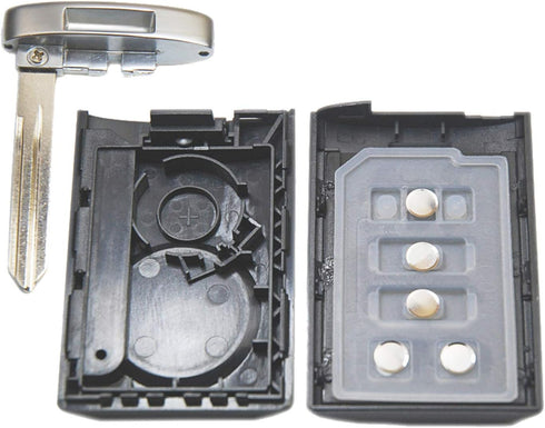 Smart Key Fob Case Shell Fit for Cadillac STS CTS 2008 2009 2010 2011 2012 2013 Replacement Keyless Entry Remote Car Key Housing Casing Outer Cove...