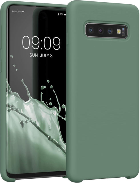 kwmobile Case Compatible with Samsung Galaxy S10 Case - TPU Silicone Phone Cover with Soft Finish - Forest Green...